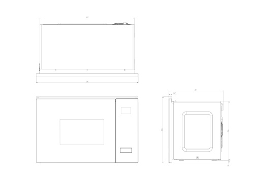 Встраиваемая микроволновая печь OASIS MW-SGI