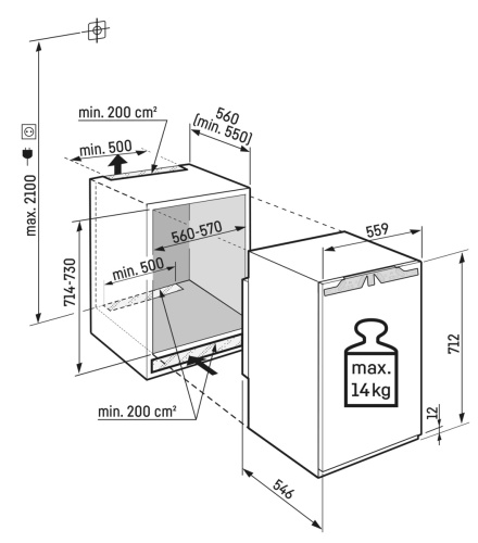Встраиваемая морозильная камера LIEBHERR IFNd 3503