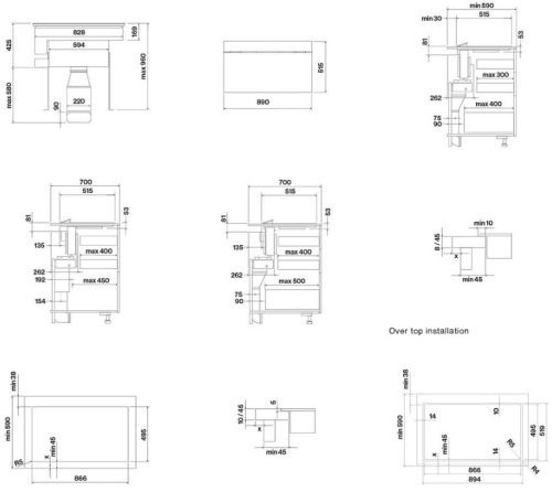 Индукционная варочная панель FALMEC BRERA 90 VETRO MATT