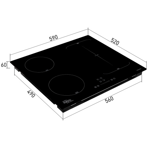 Индукционная варочная панель OASIS P-IBF